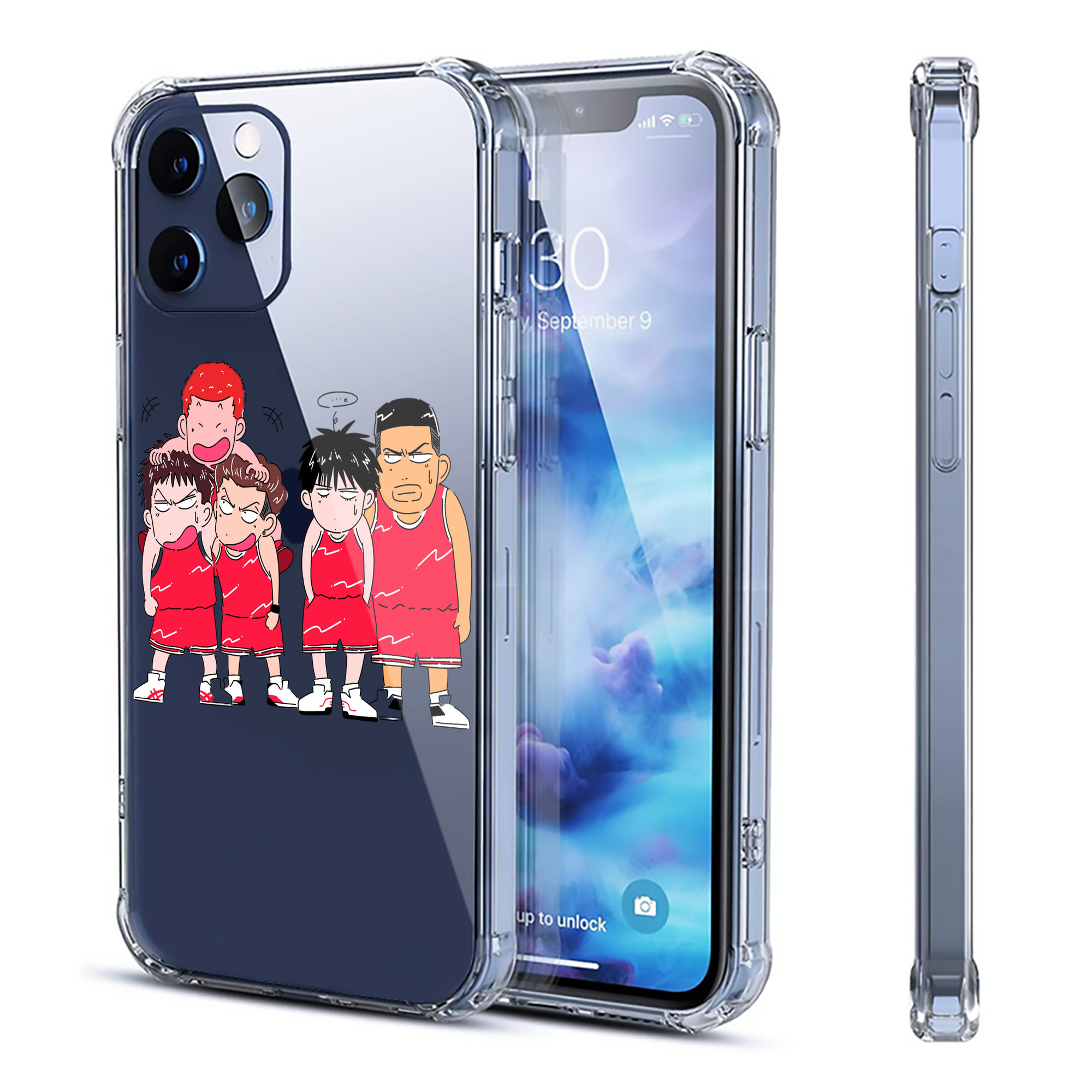 （画像用） SLAM DUNK／スラムダンク 【iPhone 12シリーズ対応】透明スマホケース（クリアソフトケース）